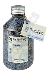 Koupelová sůl s bylinkami a vřídelní solí - Levandule - modrá - 280 ml
