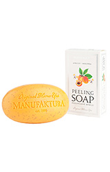 Peelingové rostlinné mýdlo s mandlovým olejem – meruňka - 150 g