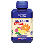 XXL Antacid Fruit MIX, pomeranč, citron, malina - 180 tablet