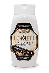 Masážní olej Tomfit Jitřící smysly - 250 ml