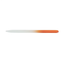Pilník skleněný oboustranný 14 cm - oranžový - 1 ks