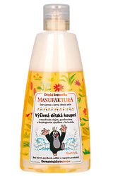 Výživná dětská koupel s mandlovým olejem, panthenolem a bezalergenním výtažkem z heřmánku - 255 ml