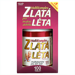 MultiKomplex Zlatá léta Plus- multivitaminy pro 45+ leté - ekonomické balení - 100 tablet