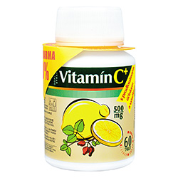 Vitamin C 500 mg - 60 tbl. + 30 tbl. zdarma - 60 tablet