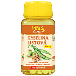 Kyselina listová 400 mcg - 90 tablet