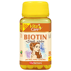 Biotin 300 µg + Selen + Zinek - 87 tablet