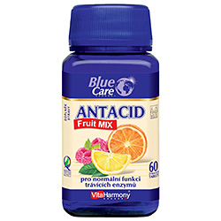 Antacid Fruit MIX, pomeranč, citron, malina - 60 tablet