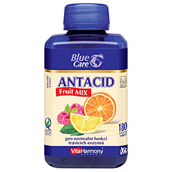 XXL Antacid Fruit MIX, pomeranč, citron, malina - 180 tablet
