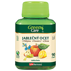 Jablečný ocet + Vláknina + Chrom + Vitamin C - 90 tablet