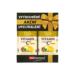 Zvýhodněné dvojbalení - Vitamin C 500 mg se šípky - 120 tablet