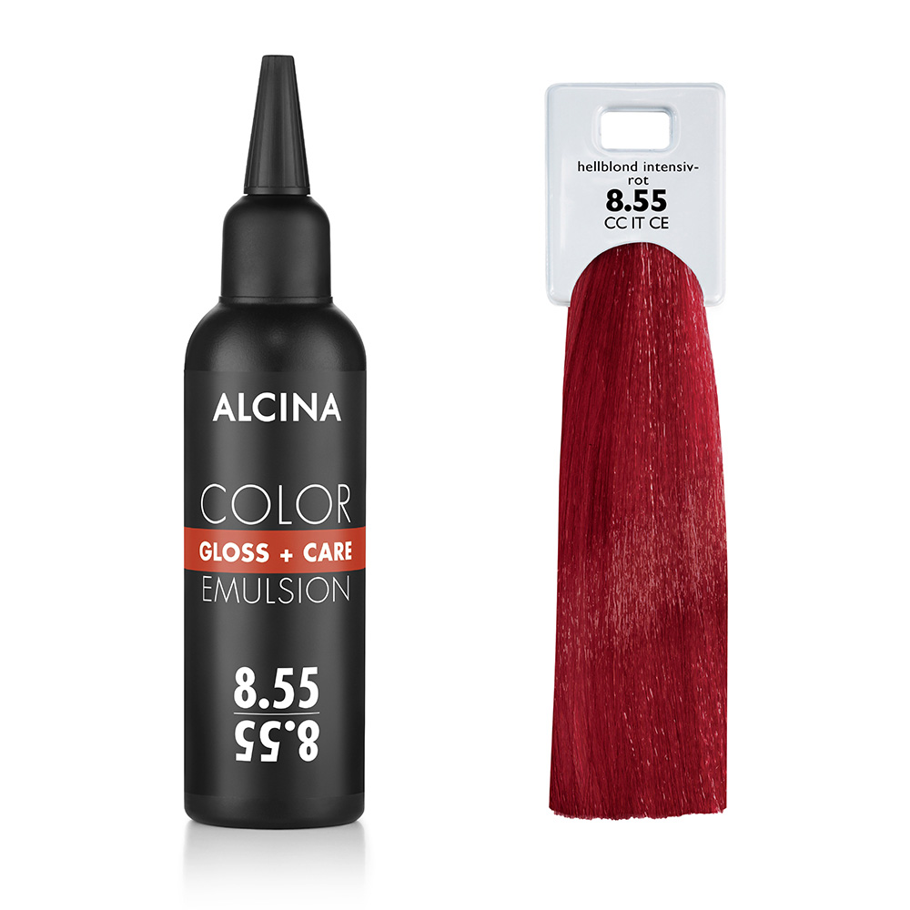 Alcina Tónovací emulze - 8.55 Světlá blond - intenzivní červená