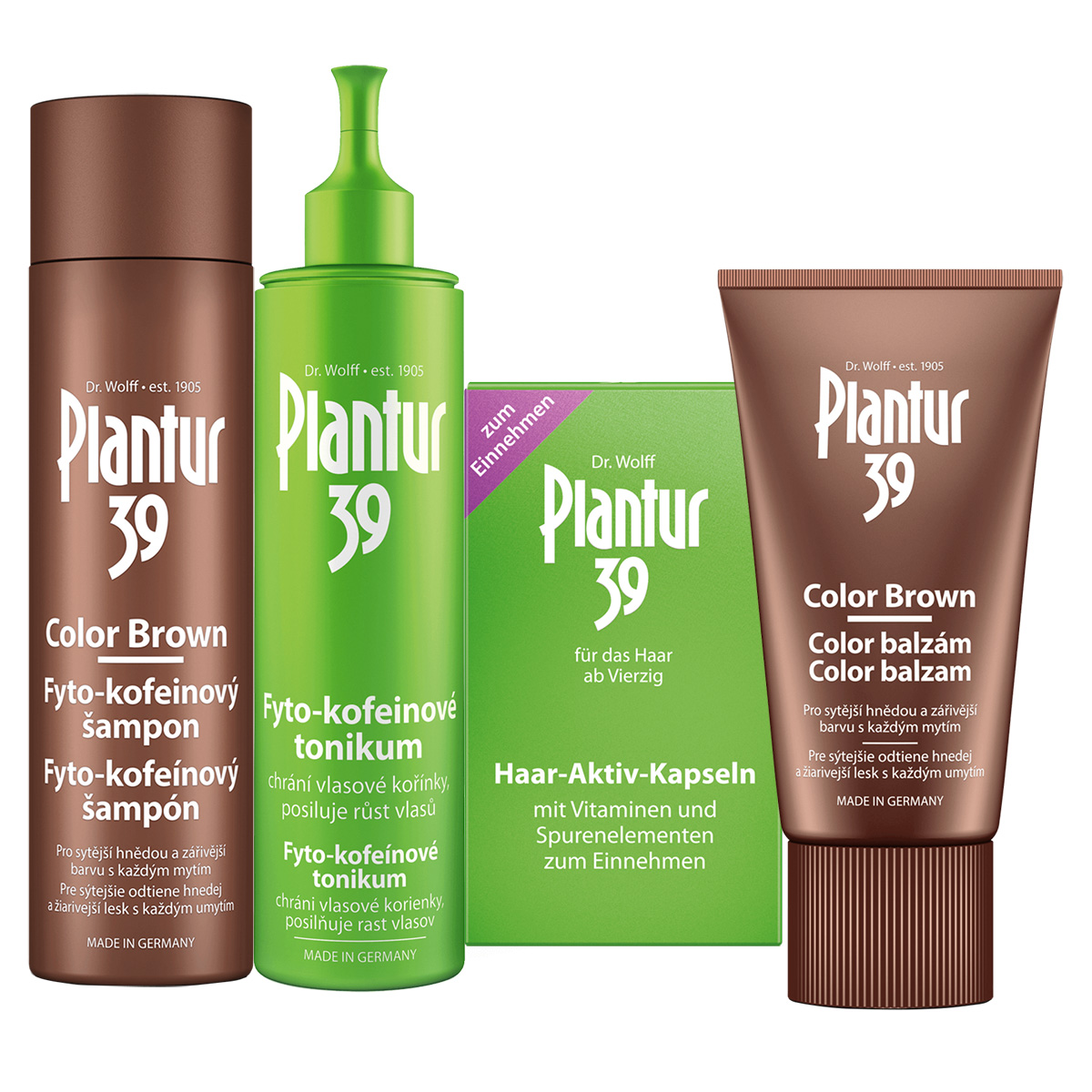 Plantur39 Set kosmetiky Color Brown Plantur39